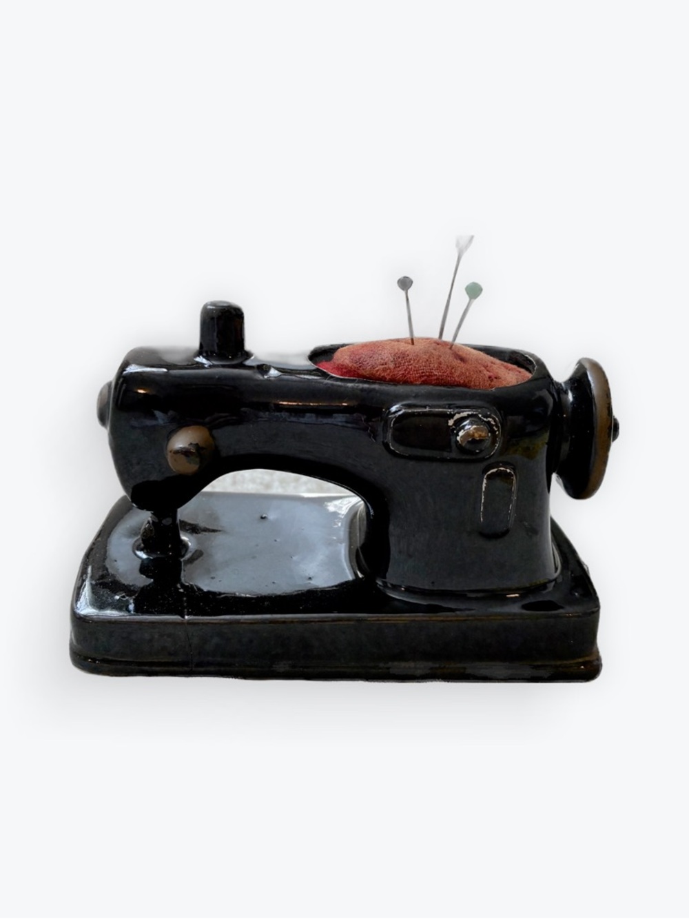 Vintage Kenmar Japan Sewing Machine Pin Cushion and Tape Measure
